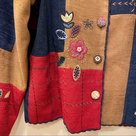 Koret City Blues Vintage Embroidered Jacket Grandmacore Y2K - Picture 3 of 10